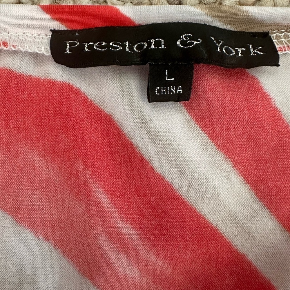 SoldPreston & York Elegant Red Tank Top size L - Picture 4 of 8